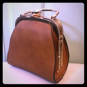 New Cognac purse.